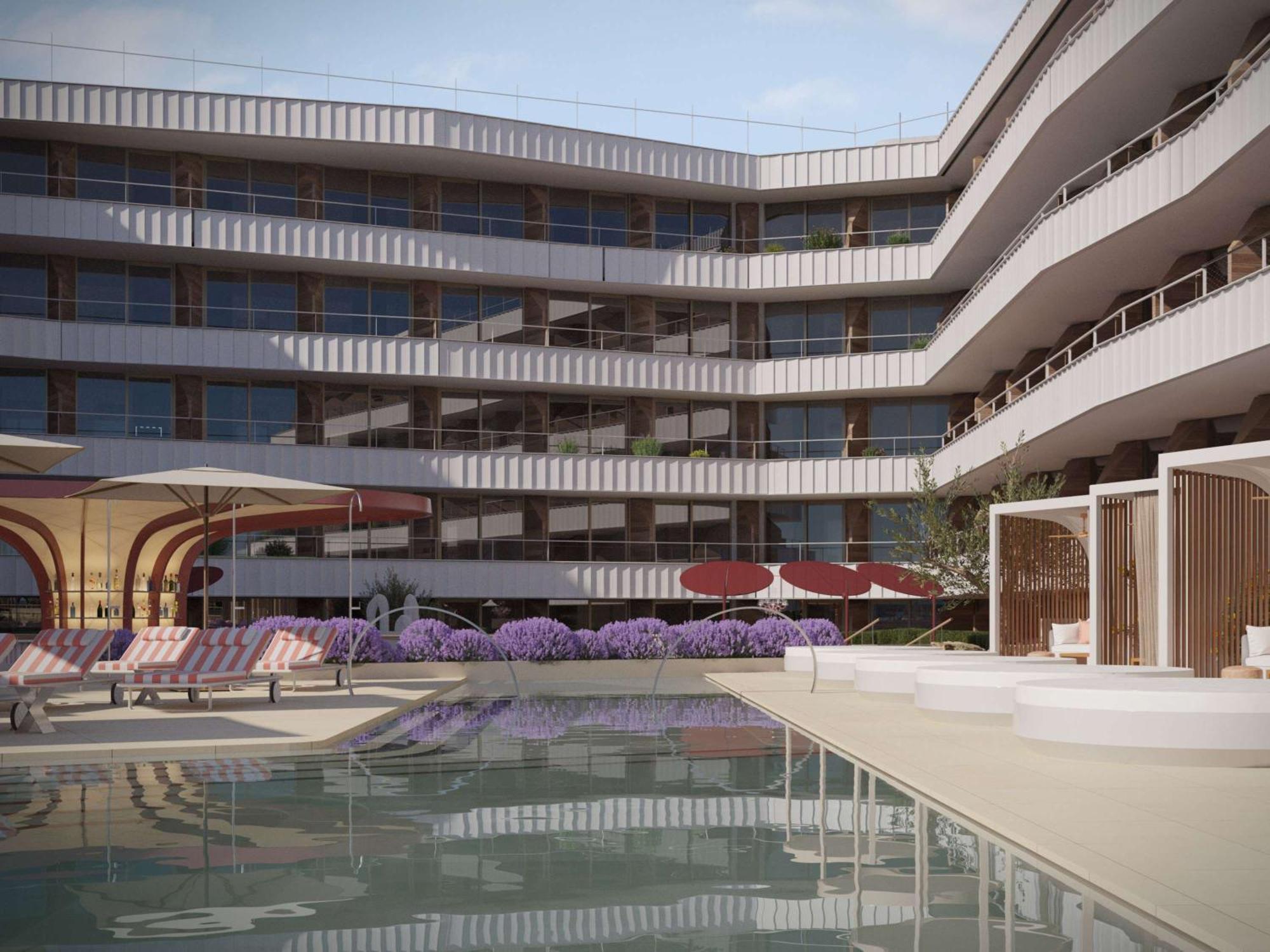 Sls Barcelona Hotel Badalona Bagian luar foto